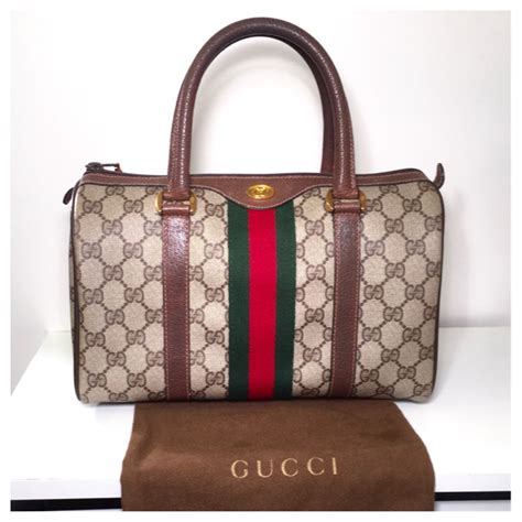 classic gucci tote bag|old style vintage gucci bag.